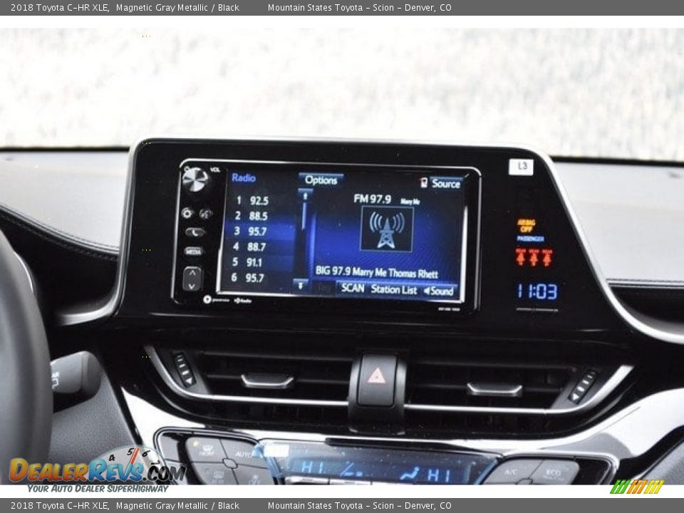 2018 Toyota C-HR XLE Magnetic Gray Metallic / Black Photo #10