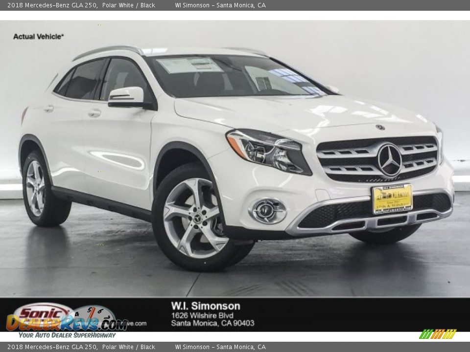 2018 Mercedes-Benz GLA 250 Polar White / Black Photo #1