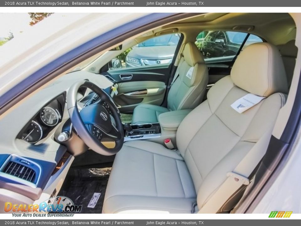 2018 Acura TLX Technology Sedan Bellanova White Pearl / Parchment Photo #15
