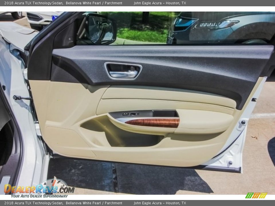 2018 Acura TLX Technology Sedan Bellanova White Pearl / Parchment Photo #21