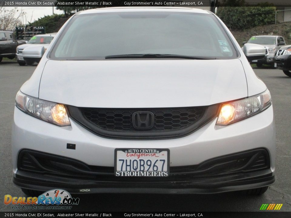 2015 Honda Civic EX Sedan Alabaster Silver Metallic / Black Photo #2