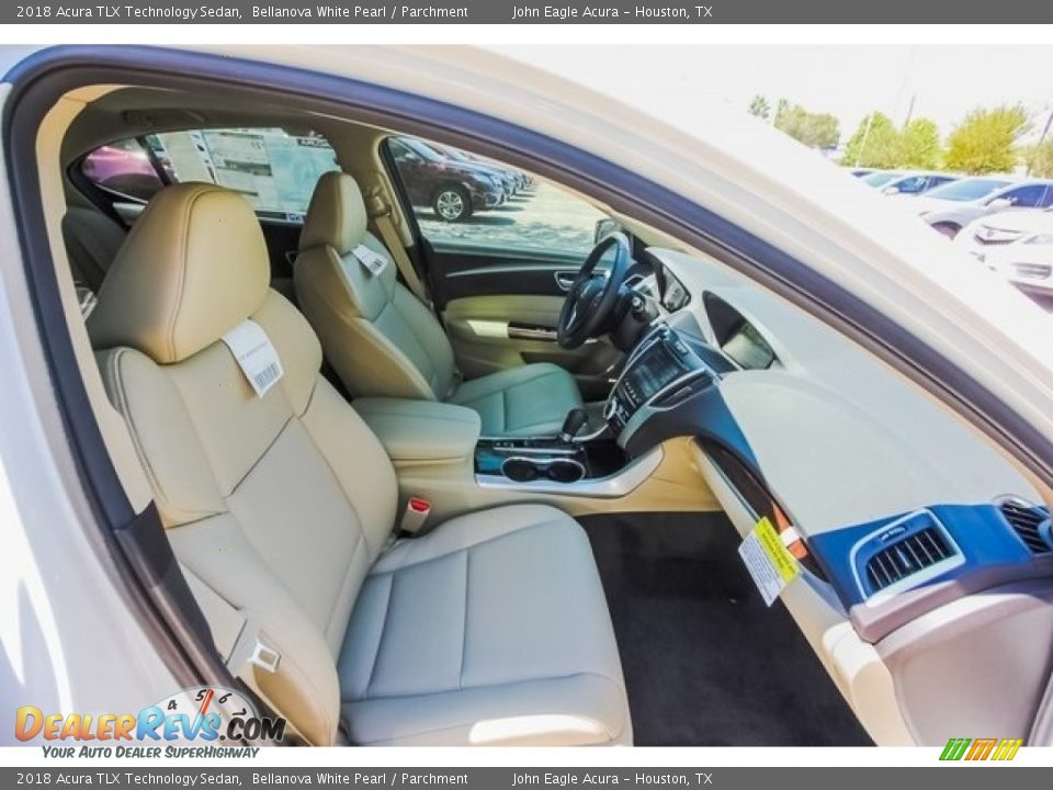 2018 Acura TLX Technology Sedan Bellanova White Pearl / Parchment Photo #22