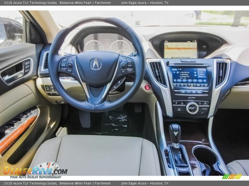 2018 Acura TLX Technology Sedan Bellanova White Pearl / Parchment Photo #25