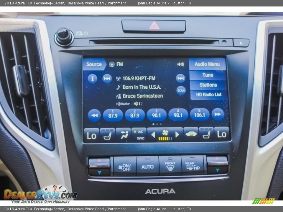 2018 Acura TLX Technology Sedan Bellanova White Pearl / Parchment Photo #29