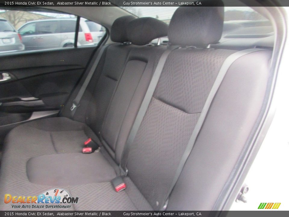2015 Honda Civic EX Sedan Alabaster Silver Metallic / Black Photo #9