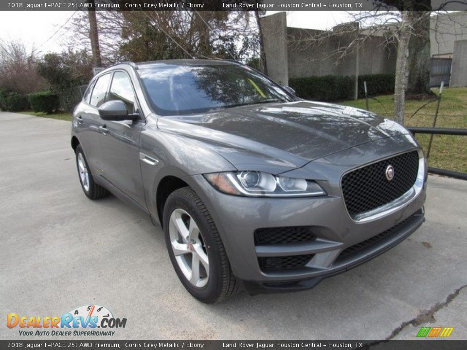 2018 Jaguar F-PACE 25t AWD Premium Corris Grey Metallic / Ebony Photo #2