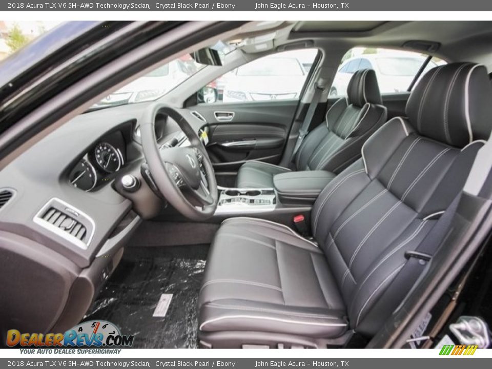 2018 Acura TLX V6 SH-AWD Technology Sedan Crystal Black Pearl / Ebony Photo #15