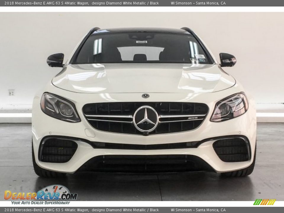 2018 Mercedes-Benz E AMG 63 S 4Matic Wagon designo Diamond White Metallic / Black Photo #2