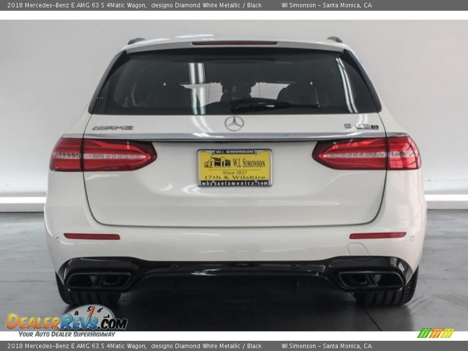 2018 Mercedes-Benz E AMG 63 S 4Matic Wagon designo Diamond White Metallic / Black Photo #3