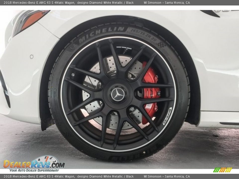 2018 Mercedes-Benz E AMG 63 S 4Matic Wagon designo Diamond White Metallic / Black Photo #8
