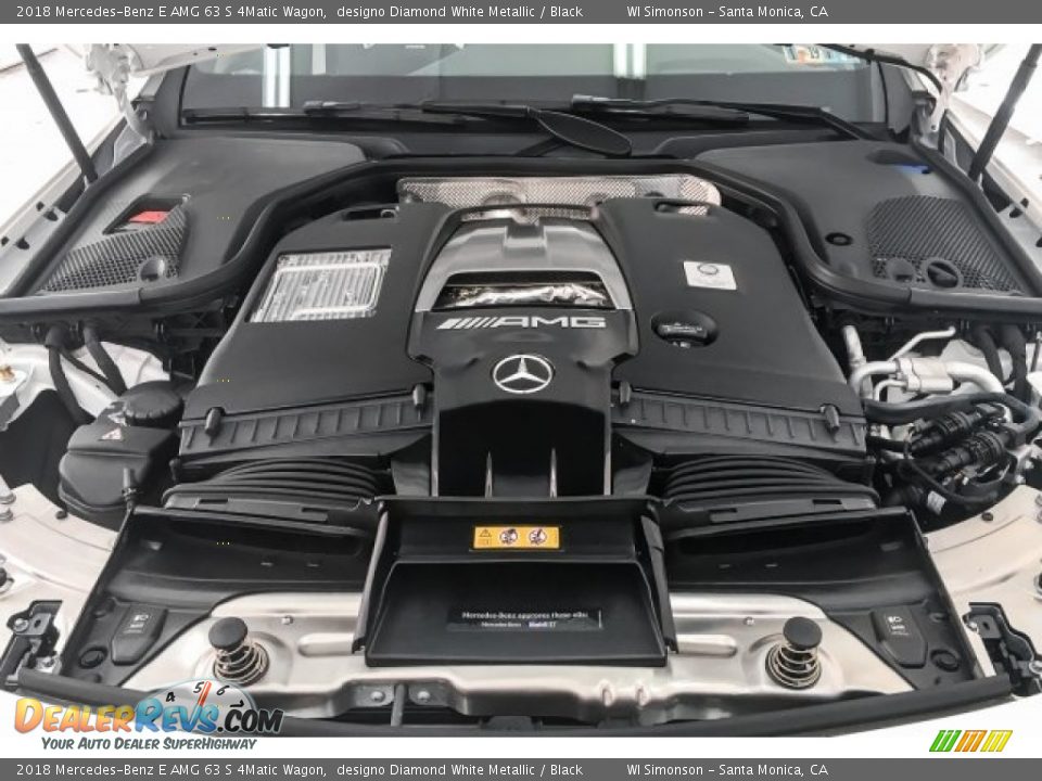 2018 Mercedes-Benz E AMG 63 S 4Matic Wagon designo Diamond White Metallic / Black Photo #9