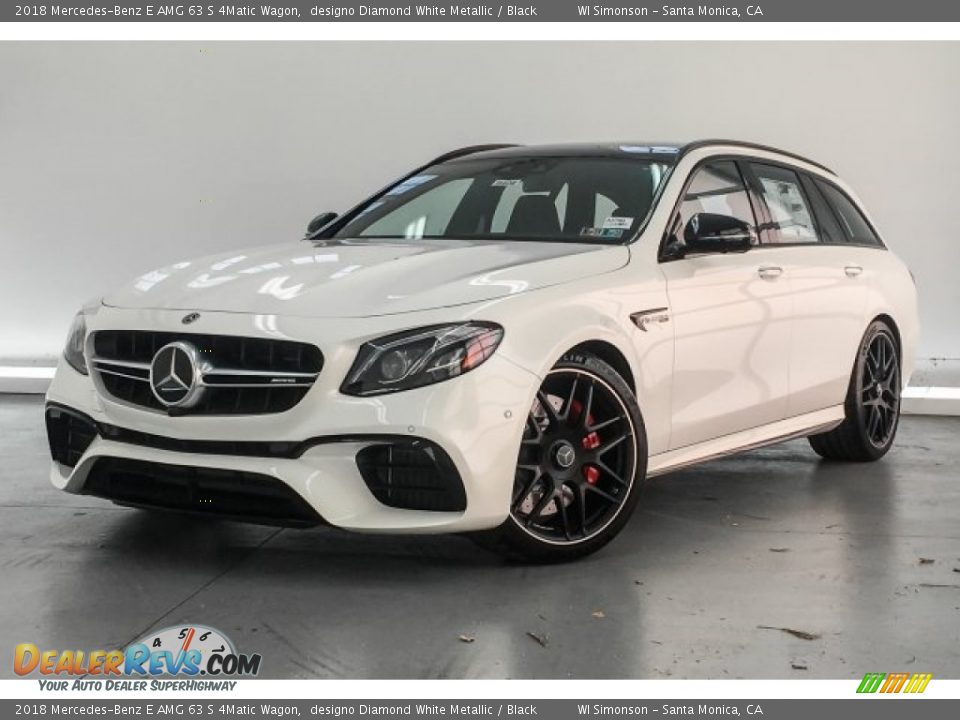 2018 Mercedes-Benz E AMG 63 S 4Matic Wagon designo Diamond White Metallic / Black Photo #12