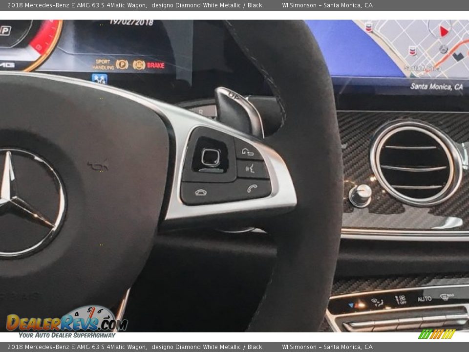 2018 Mercedes-Benz E AMG 63 S 4Matic Wagon designo Diamond White Metallic / Black Photo #18