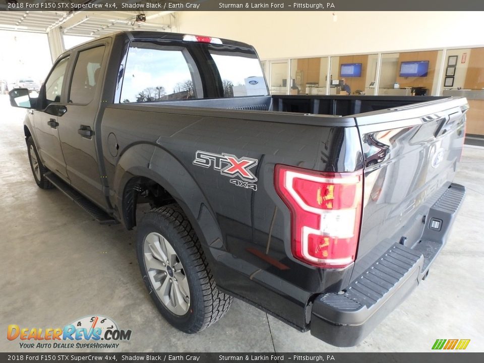 2018 Ford F150 STX SuperCrew 4x4 Shadow Black / Earth Gray Photo #3