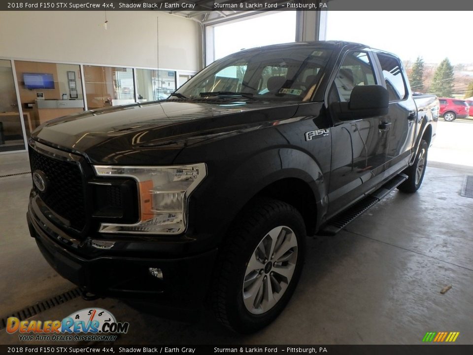 2018 Ford F150 STX SuperCrew 4x4 Shadow Black / Earth Gray Photo #4