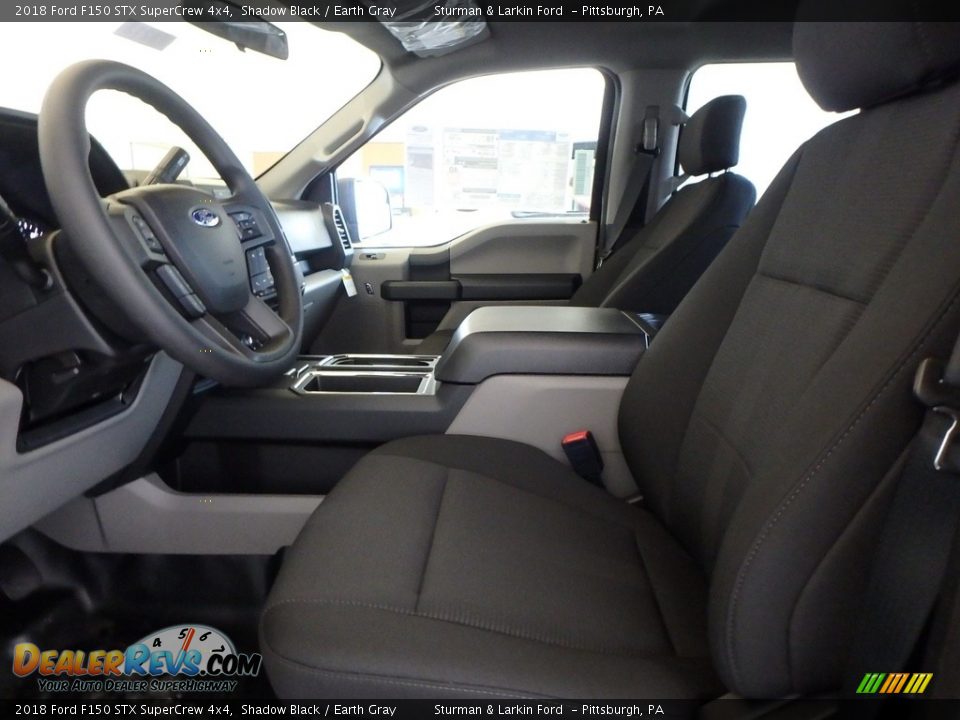 2018 Ford F150 STX SuperCrew 4x4 Shadow Black / Earth Gray Photo #6
