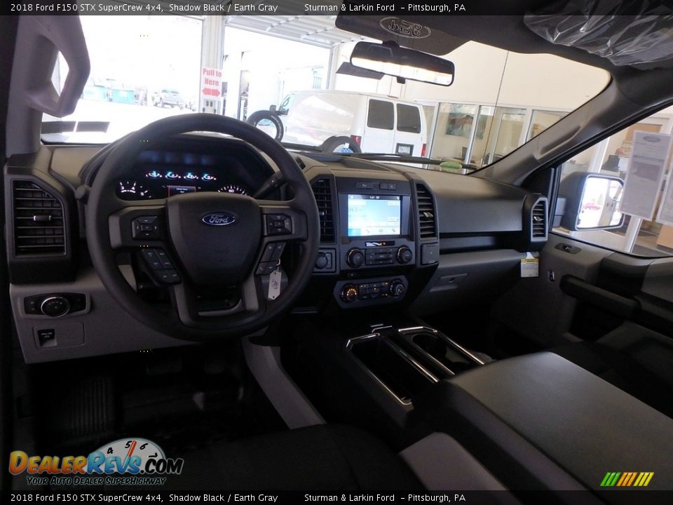2018 Ford F150 STX SuperCrew 4x4 Shadow Black / Earth Gray Photo #8