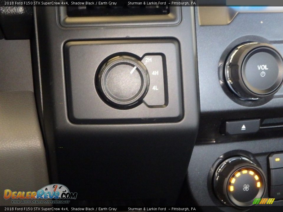 2018 Ford F150 STX SuperCrew 4x4 Shadow Black / Earth Gray Photo #13