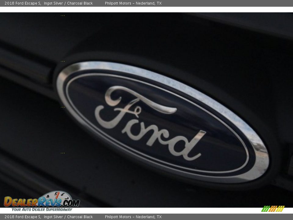 2018 Ford Escape S Ingot Silver / Charcoal Black Photo #4