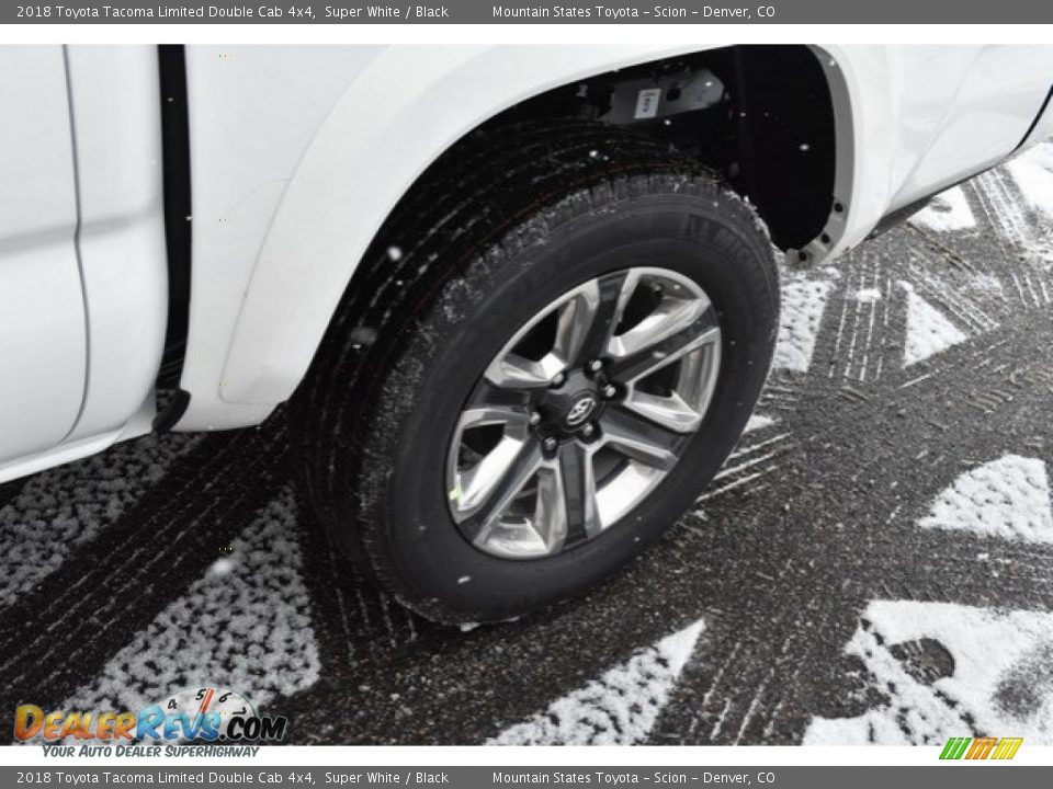 2018 Toyota Tacoma Limited Double Cab 4x4 Super White / Black Photo #33