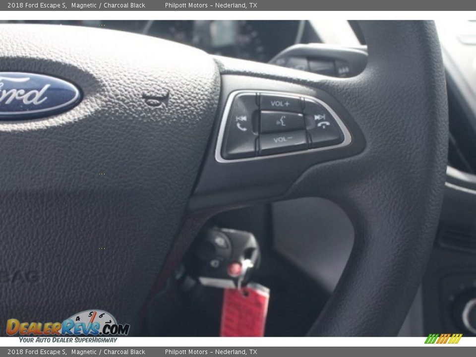 2018 Ford Escape S Magnetic / Charcoal Black Photo #19