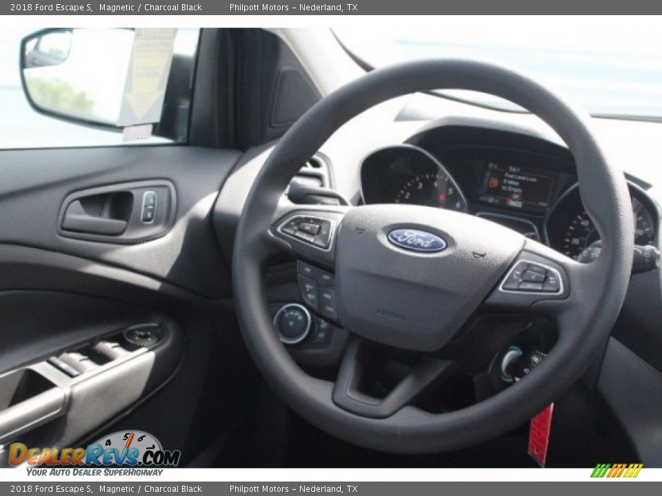 2018 Ford Escape S Magnetic / Charcoal Black Photo #25