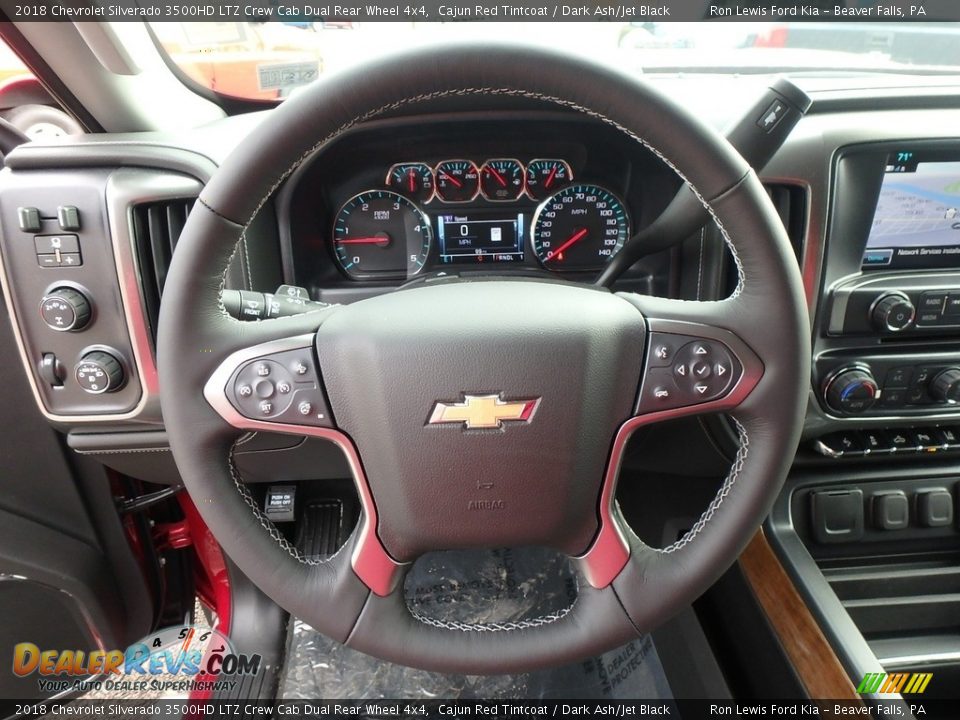 2018 Chevrolet Silverado 3500HD LTZ Crew Cab Dual Rear Wheel 4x4 Cajun Red Tintcoat / Dark Ash/Jet Black Photo #17