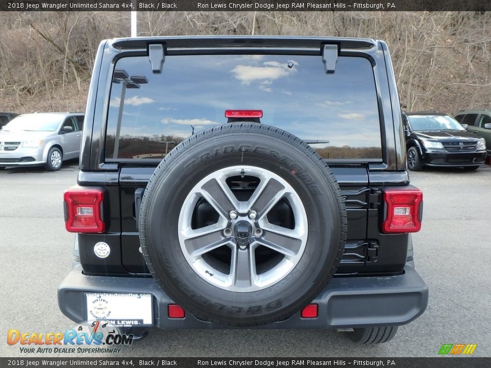 2018 Jeep Wrangler Unlimited Sahara 4x4 Black / Black Photo #4