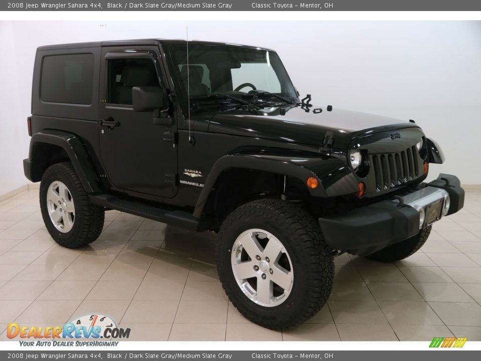 2008 Jeep Wrangler Sahara 4x4 Black / Dark Slate Gray/Medium Slate Gray Photo #1