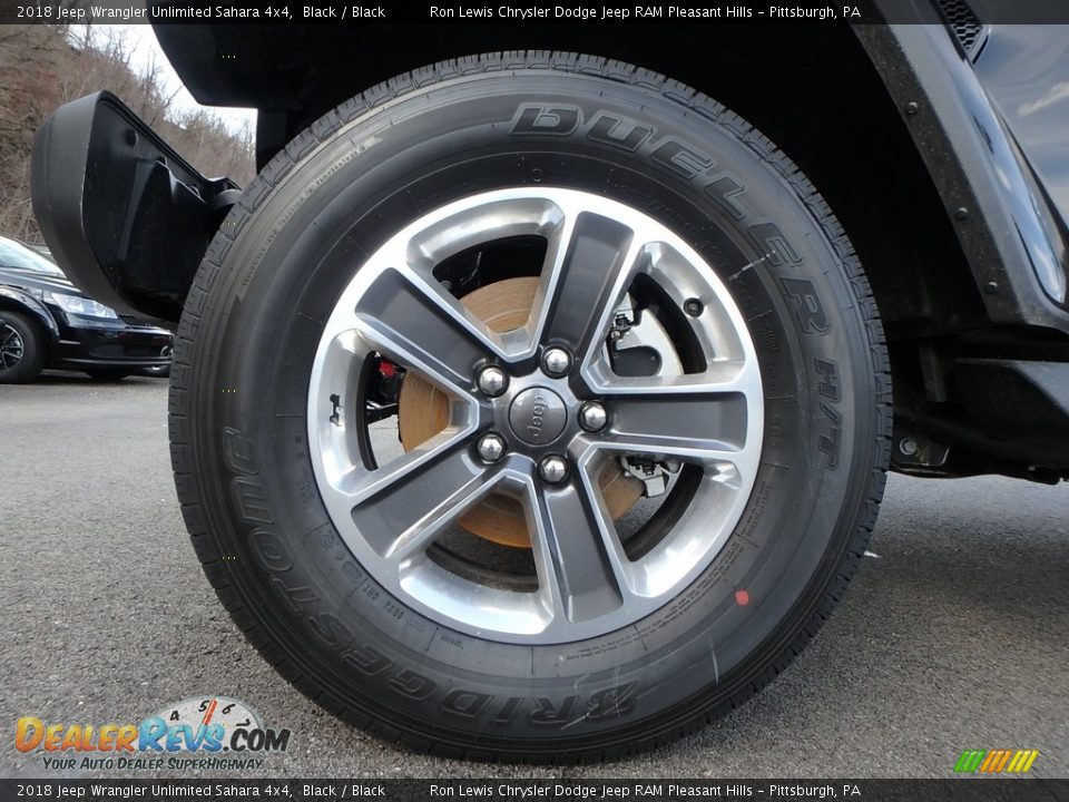 2018 Jeep Wrangler Unlimited Sahara 4x4 Black / Black Photo #9