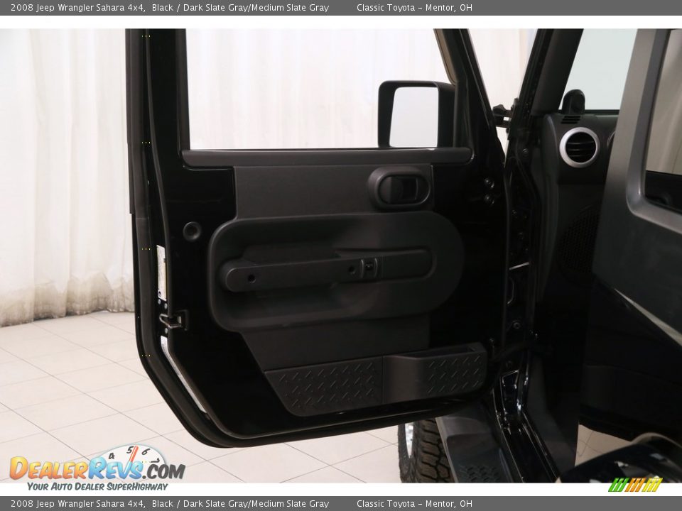 2008 Jeep Wrangler Sahara 4x4 Black / Dark Slate Gray/Medium Slate Gray Photo #4