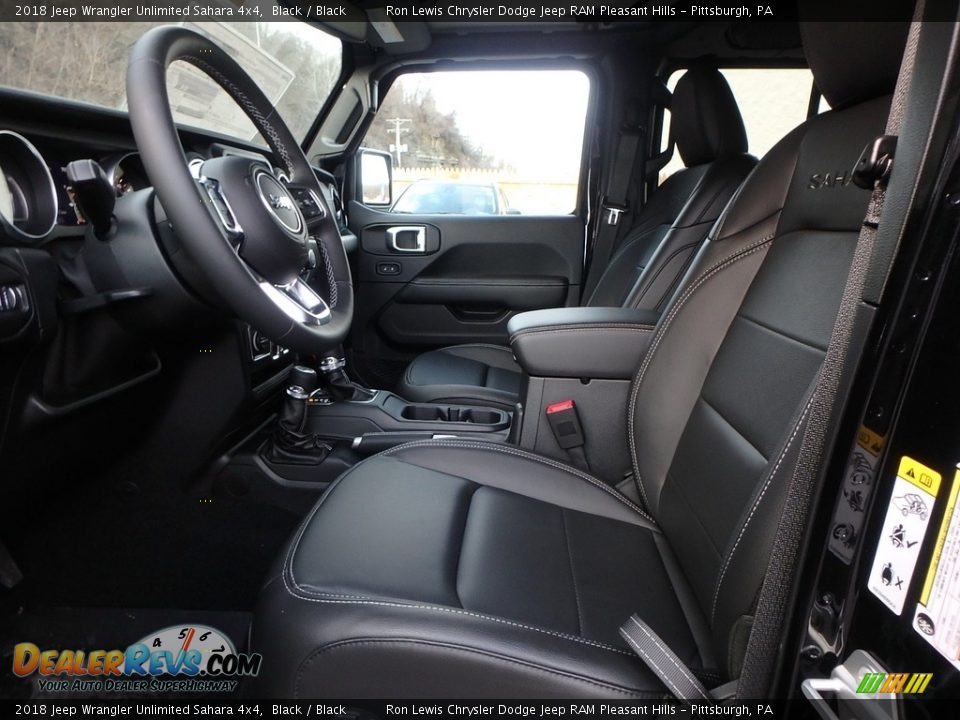 2018 Jeep Wrangler Unlimited Sahara 4x4 Black / Black Photo #10