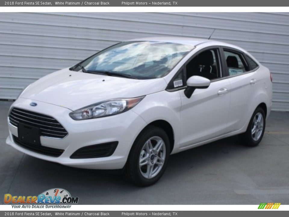 2018 Ford Fiesta SE Sedan White Platinum / Charcoal Black Photo #3