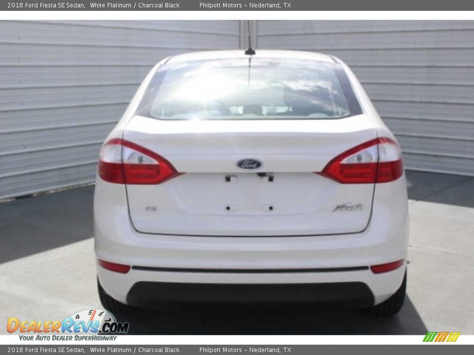 2018 Ford Fiesta SE Sedan White Platinum / Charcoal Black Photo #7