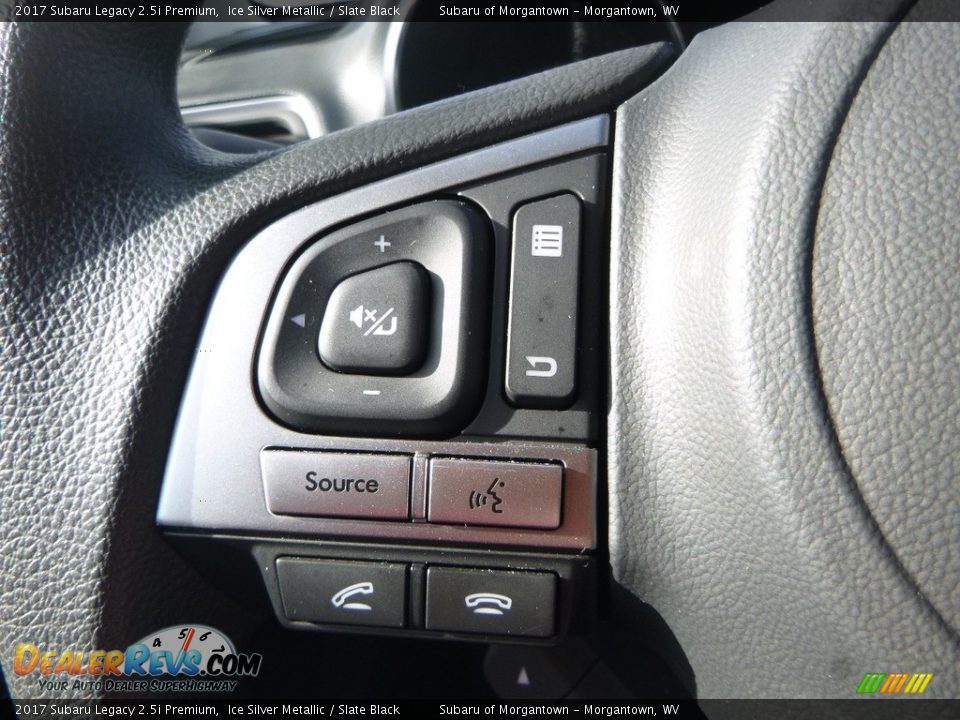 2017 Subaru Legacy 2.5i Premium Ice Silver Metallic / Slate Black Photo #18