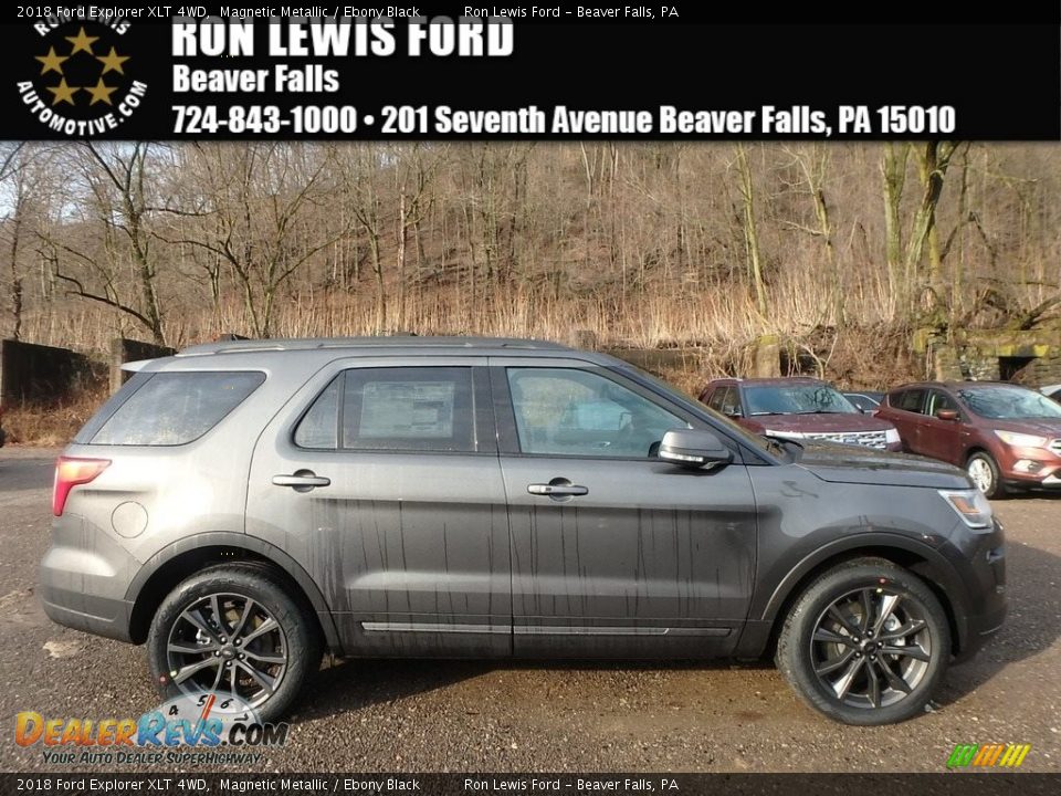 2018 Ford Explorer XLT 4WD Magnetic Metallic / Ebony Black Photo #1
