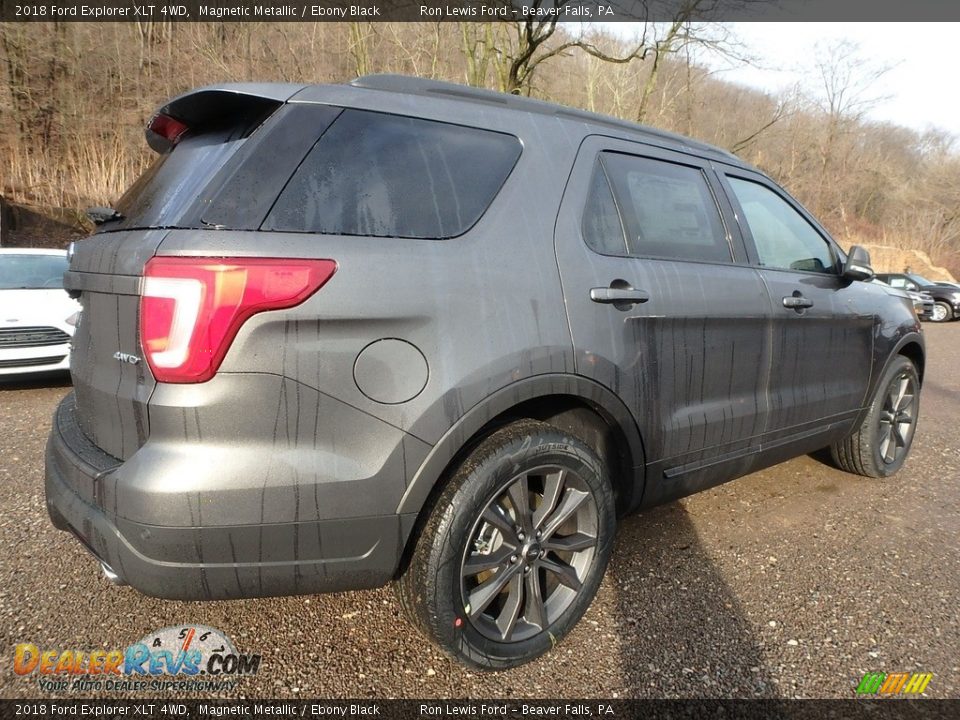 2018 Ford Explorer XLT 4WD Magnetic Metallic / Ebony Black Photo #3