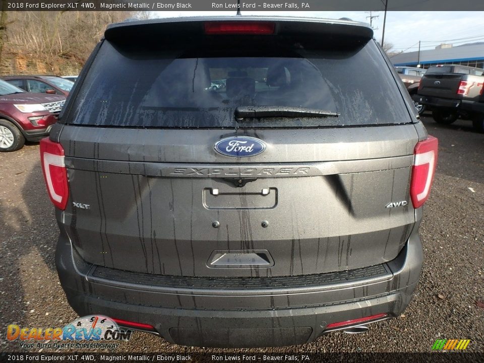 2018 Ford Explorer XLT 4WD Magnetic Metallic / Ebony Black Photo #4