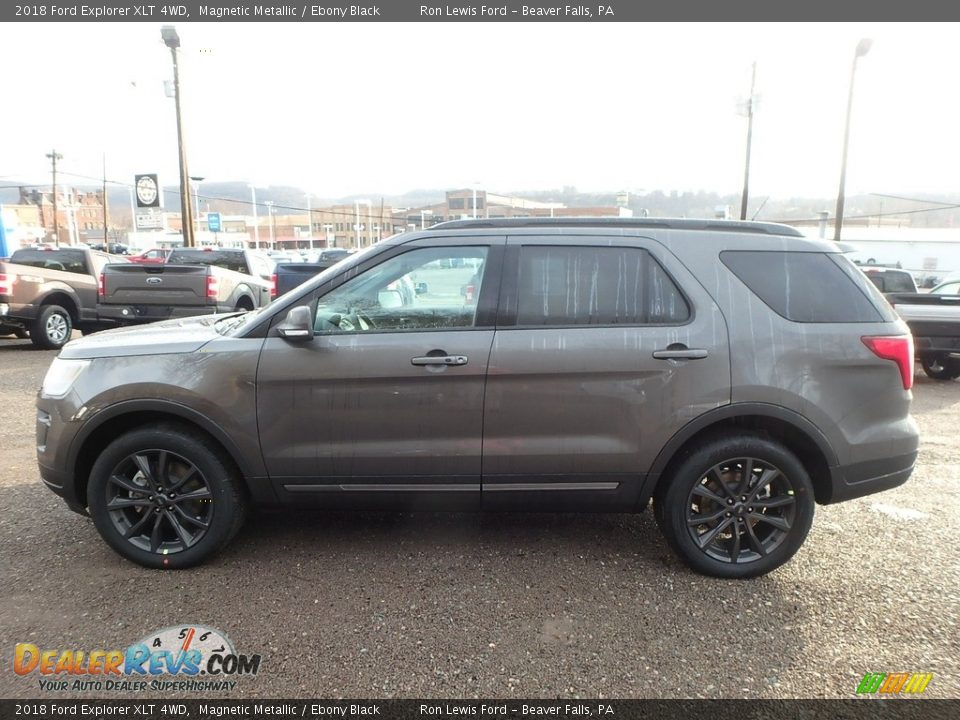 2018 Ford Explorer XLT 4WD Magnetic Metallic / Ebony Black Photo #6