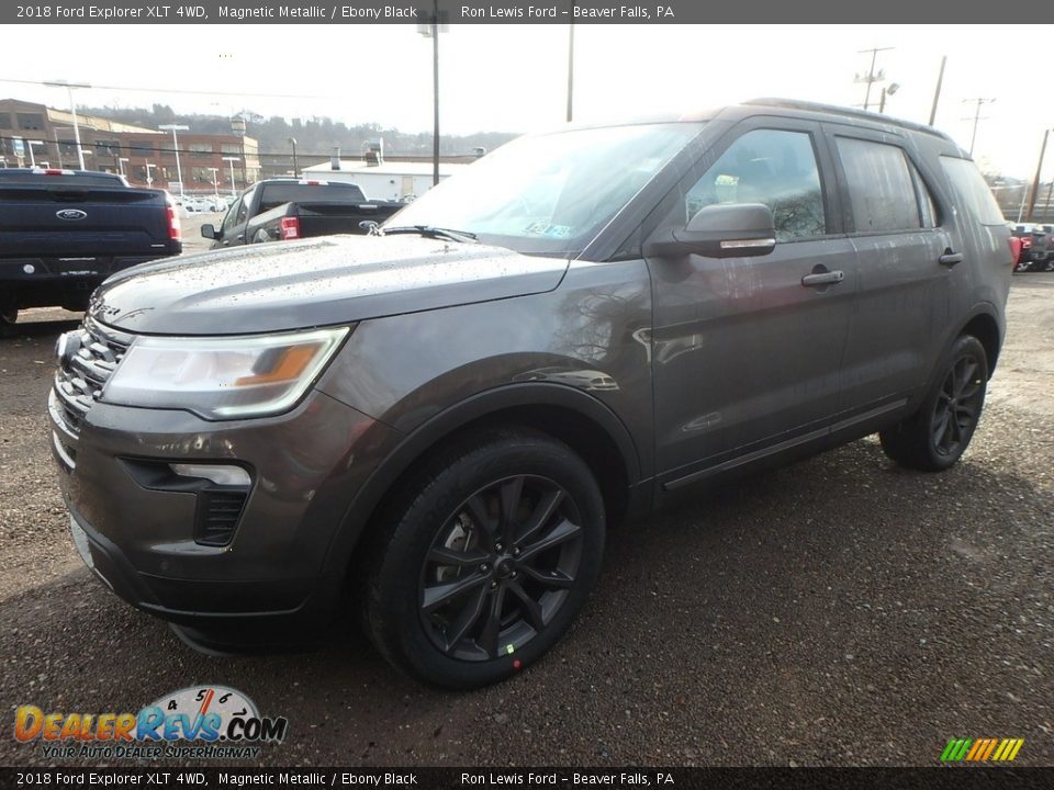 2018 Ford Explorer XLT 4WD Magnetic Metallic / Ebony Black Photo #7