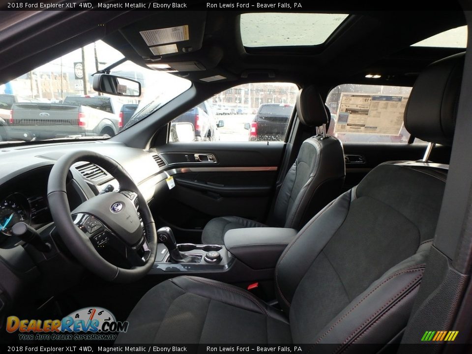 Front Seat of 2018 Ford Explorer XLT 4WD Photo #10