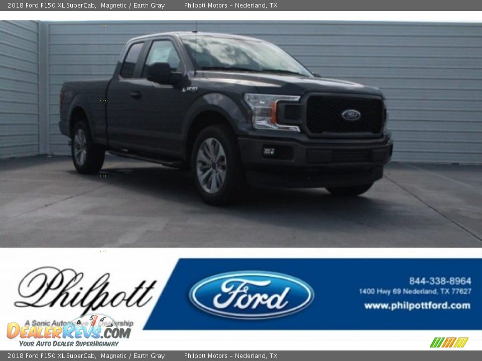 2018 Ford F150 XL SuperCab Magnetic / Earth Gray Photo #1