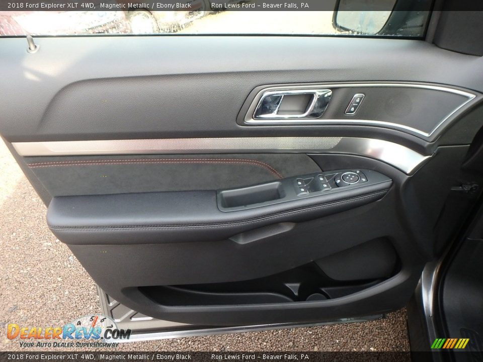 2018 Ford Explorer XLT 4WD Magnetic Metallic / Ebony Black Photo #14