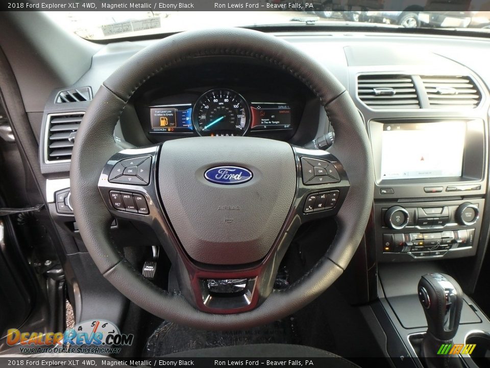 2018 Ford Explorer XLT 4WD Magnetic Metallic / Ebony Black Photo #16