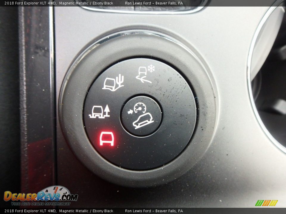 2018 Ford Explorer XLT 4WD Magnetic Metallic / Ebony Black Photo #17