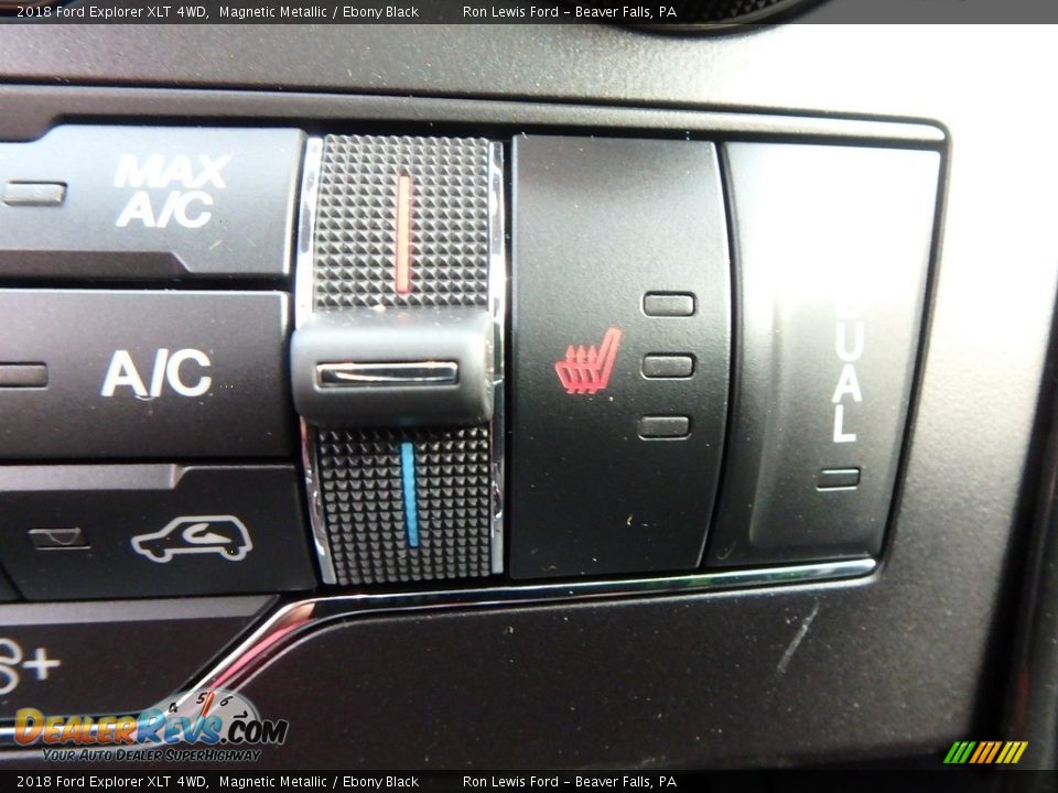 2018 Ford Explorer XLT 4WD Magnetic Metallic / Ebony Black Photo #18