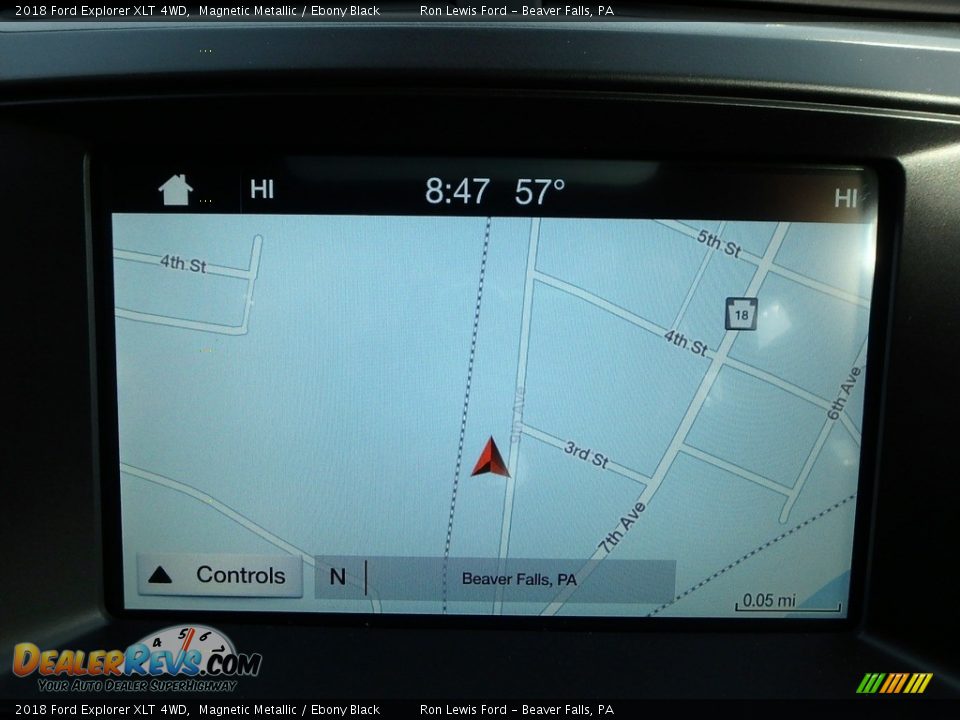 2018 Ford Explorer XLT 4WD Magnetic Metallic / Ebony Black Photo #19