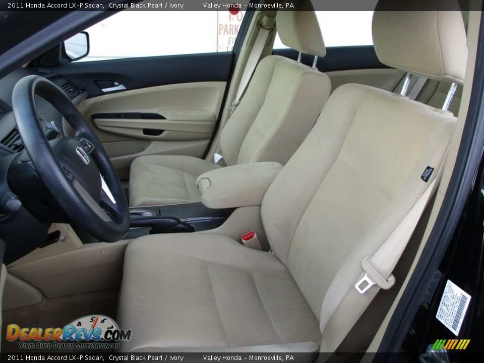 2011 Honda Accord LX-P Sedan Crystal Black Pearl / Ivory Photo #11