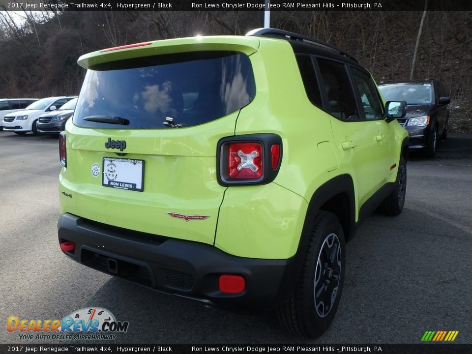 2017 Jeep Renegade Trailhawk 4x4 Hypergreen / Black Photo #5