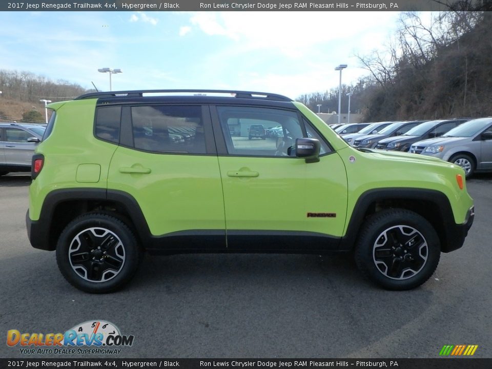 2017 Jeep Renegade Trailhawk 4x4 Hypergreen / Black Photo #6